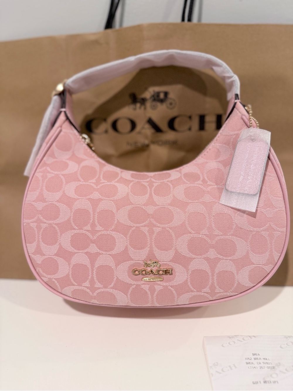Coach Emily denim shoulder bag